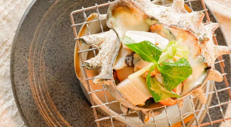 サザエ別注料理のご案内(事前予約で対応中)